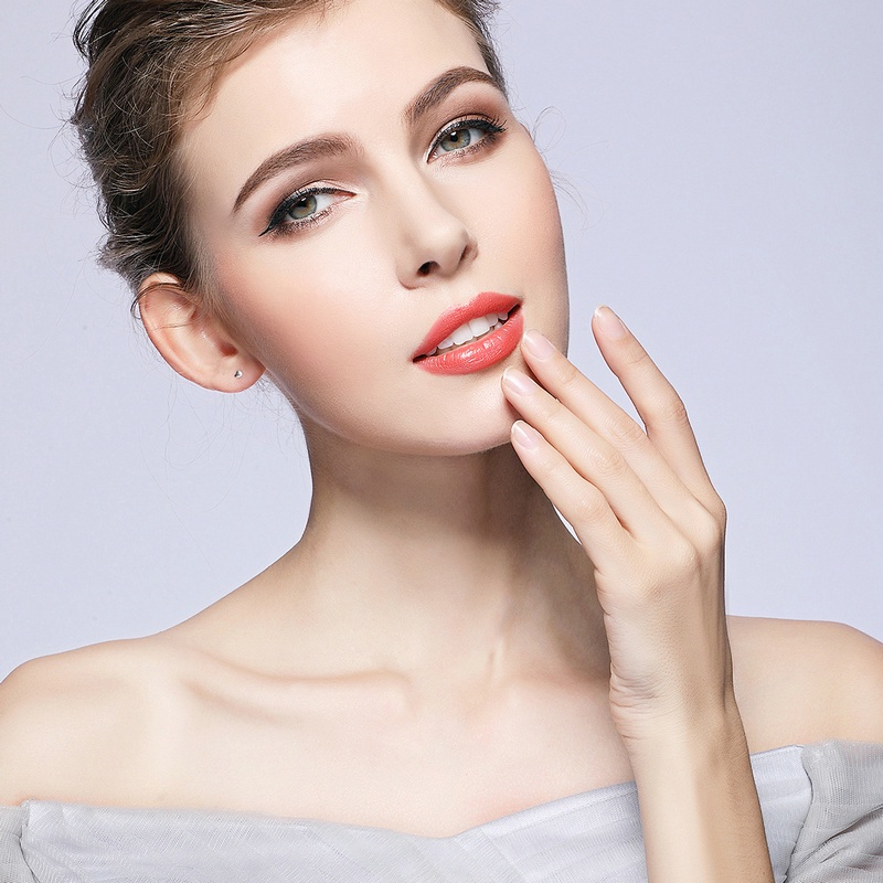 Bông Tai Bamoer PAS440 Hình Trái Tim Đáng Yêu Và Nữ Tính