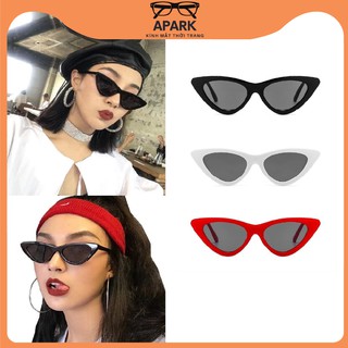 Kính ngầu mát mắt mèo màu thời trang, kính râm đi biển du lịch gọng nhựa dẻo cao cấp - apark AP07