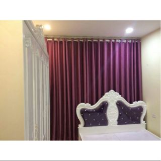 Rèm cửa rộng 2m cao 2m7 đục lỗ đóng ô dê sóng ống