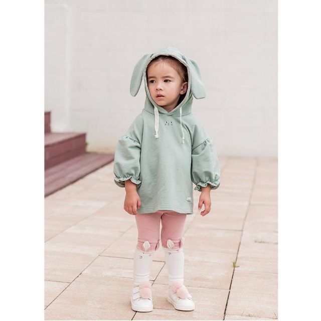 Áo váy tai thỏ bebezoo cho bé