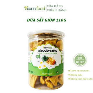 [Thơm Ngon] Dứa Sấy Giòn Không Đường 110g Dann Food
