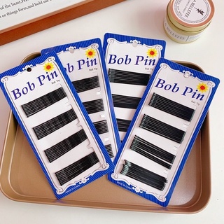 Set Kẹp tăm cài tóc - Ghim kẹp tóc Bob Pin màu đen vỉ 36 chiếc