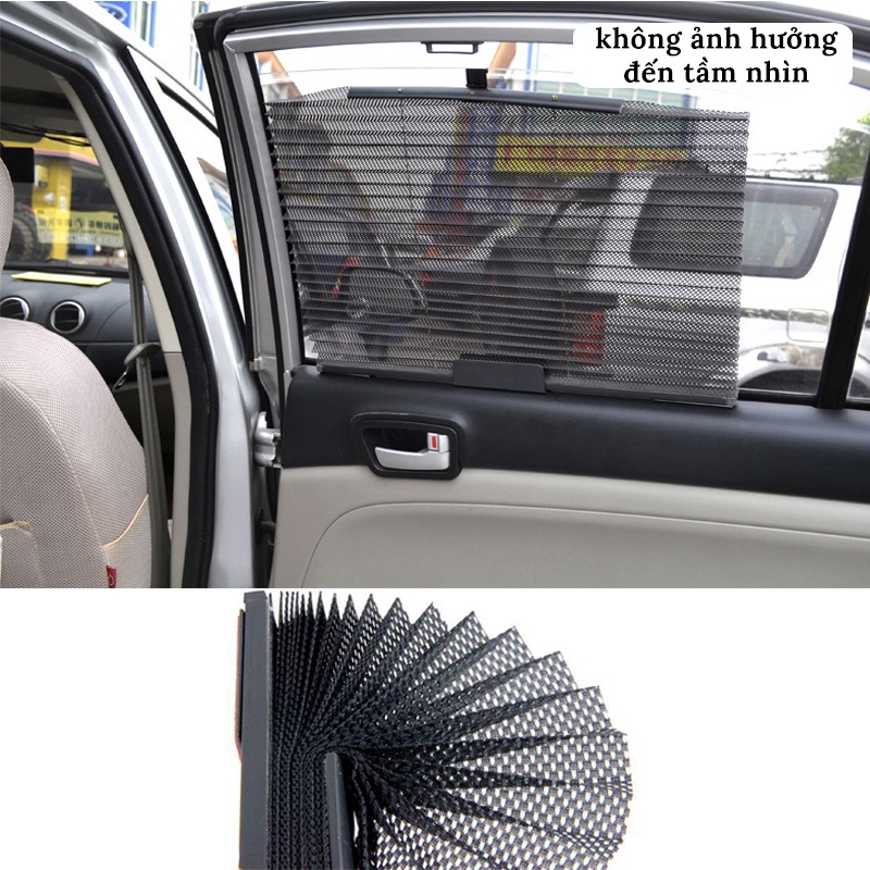 Rèm Che Nắng Ô Tô - Có Thể Cuộn Gọn Kéo Dãn Lên Xuống Tiện Lợi Carzone.Top
