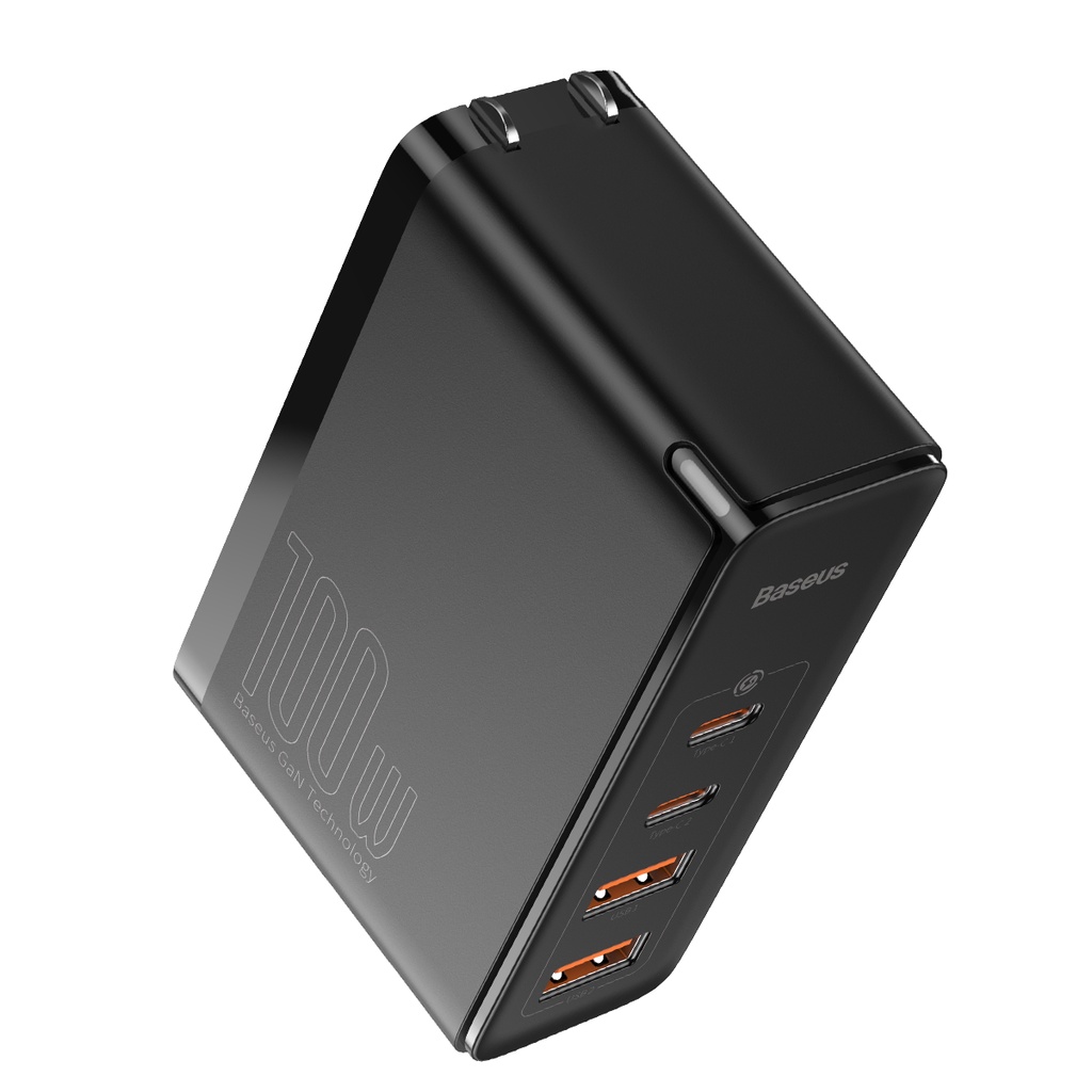 Bộ cốc 4 cổng kèm cáp sạc TypeC to TypeC Baseus GaN2 Pro CCGAN2P 100W PD/ QC3.0/ QC4+/ PPS/ SCP/ FCP/ AFC/ BC1.2 MultiQc