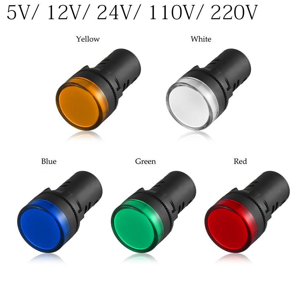 1 Đèn LED Chỉ Báo Nhiều Màu 5V 12V 24V 110V 220V 22mm