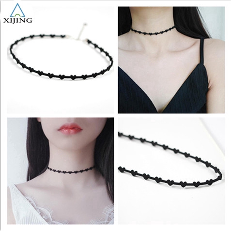 Vòng cổ choker hình trái tim phong cách Hàn Quốc thời trang cho nữ