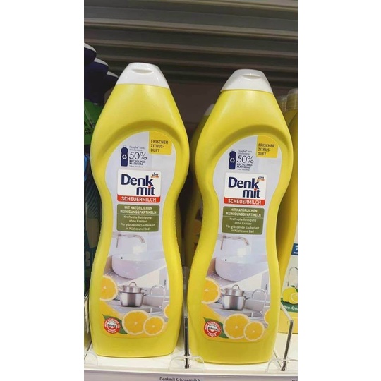Chai dung dịch tẩy rửa đa năng Denkmit chai 750ml tẩy rửa inox, bồn rửa, lavabo làm sạch vết ố, oxi hóa xoong nồi inox