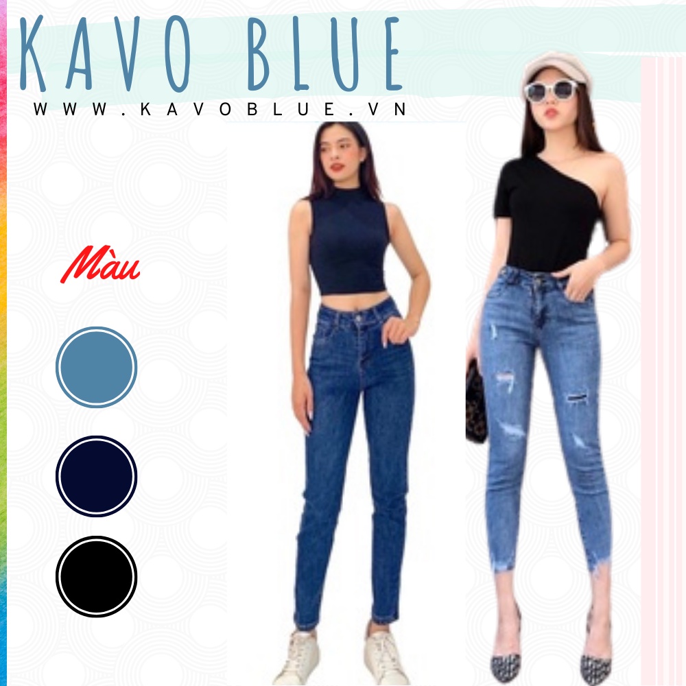 Quần Bò Nữ KAVO BLUE Dáng Ôm