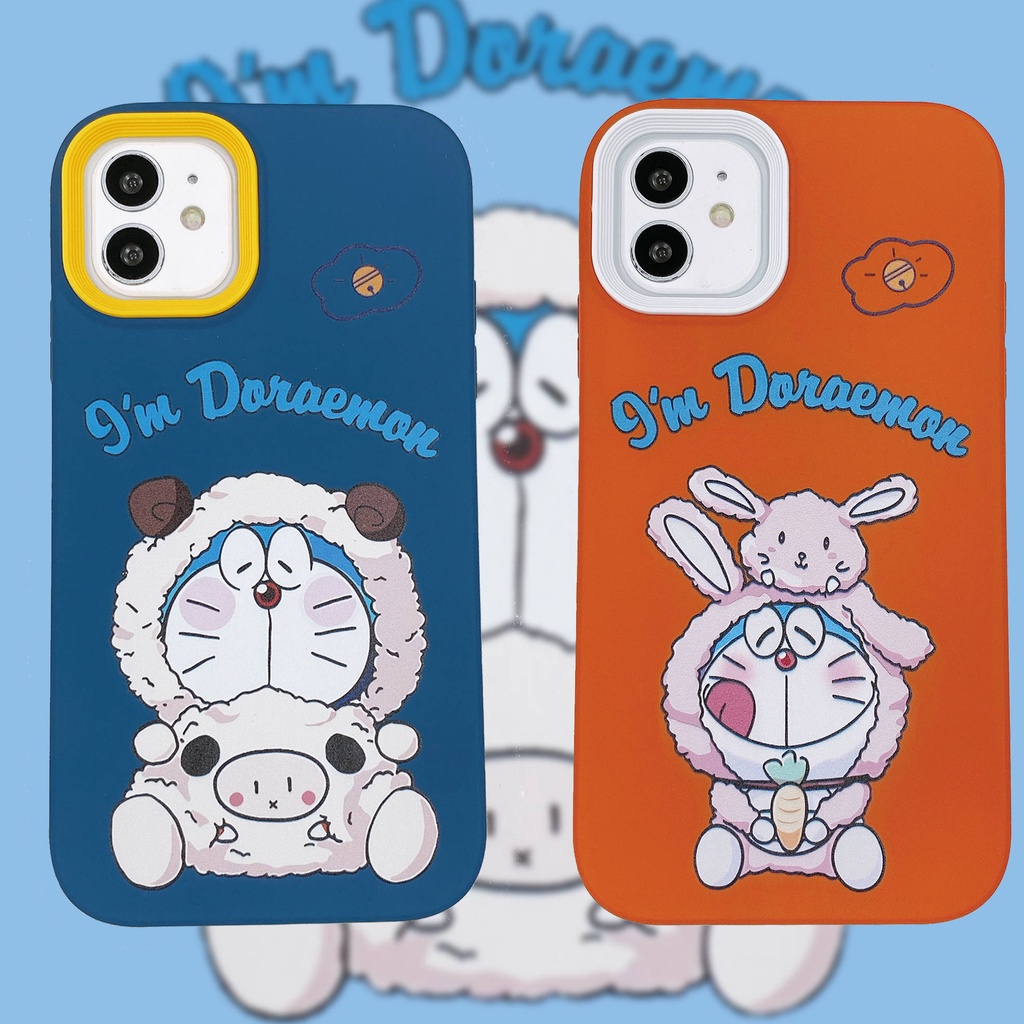Ốp Điện Thoại Hình Doraemon Ba Trong Một Cho for iPhone13Pro for iPhone12Pro 7p for iPhone12 11 13Promax 12Promax