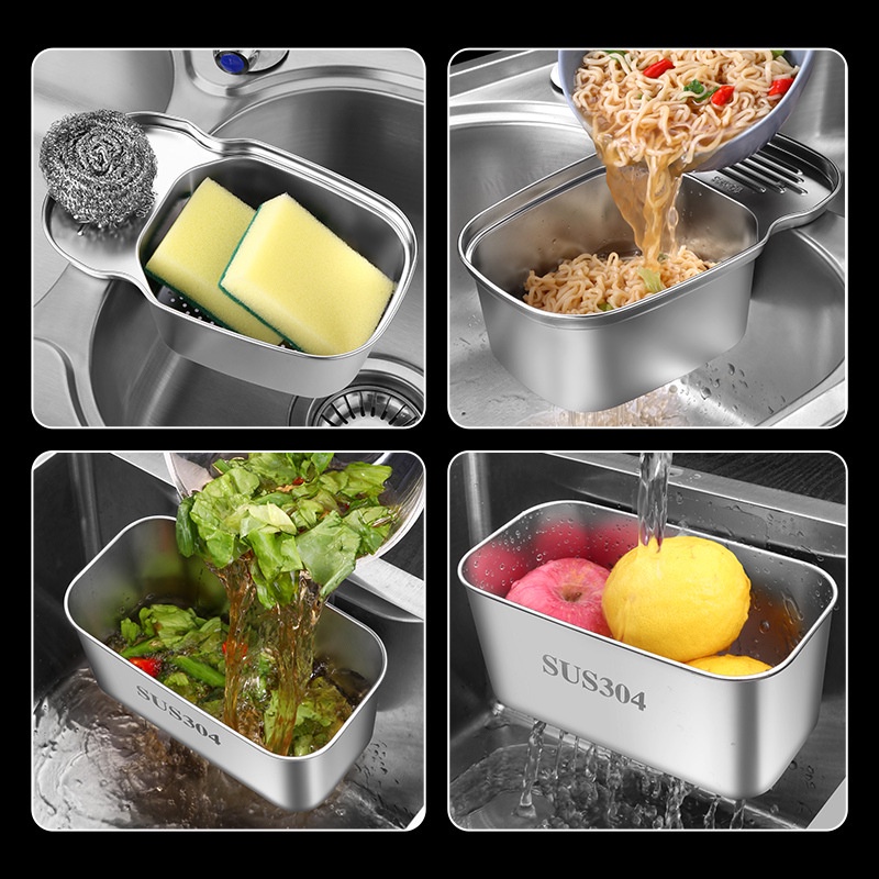 Giỏ đựng đồ dùng nhà bếp bằng thép không gỉ 304 tiện dụng