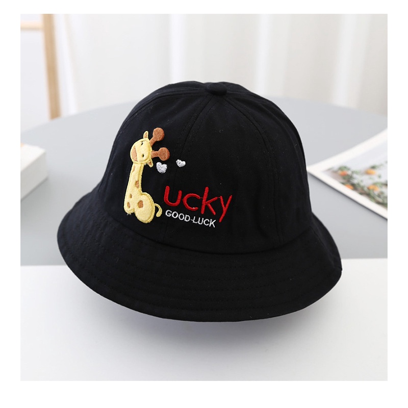 Mũ vành tròn cho bé chất vải xịn họa tiết hình hươu dễ thương cho bé trai bé gái  1 đến 3,5 tuổi