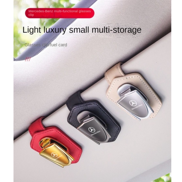 Kẹp Giữ Mắt Kính Hình Tam Giác Đa Năng Cho Xe Hơi Mercedes-Benz GLA GLE GLC GLB