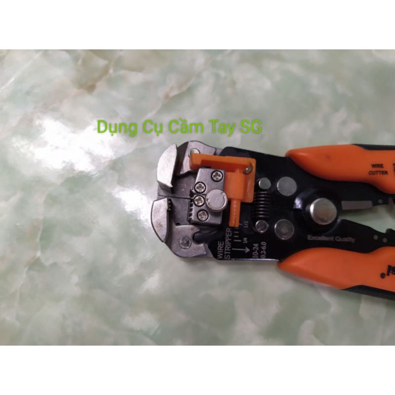 Kềm tuốt dây điện,dây cáp,bấm cos 0.2-6mm Kapusi cao cấp