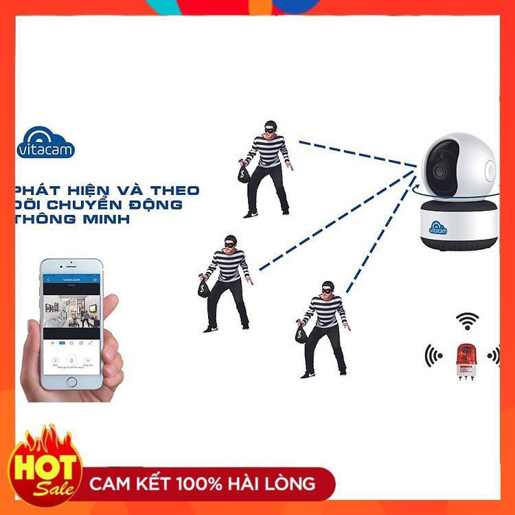 [Chính Hãng] CAMERA trong nhà VITACAM C1080 PRO - 3.0MPX FULL 1296P - HÀNG CHÍNH HÃNG bảo hành 12 tháng