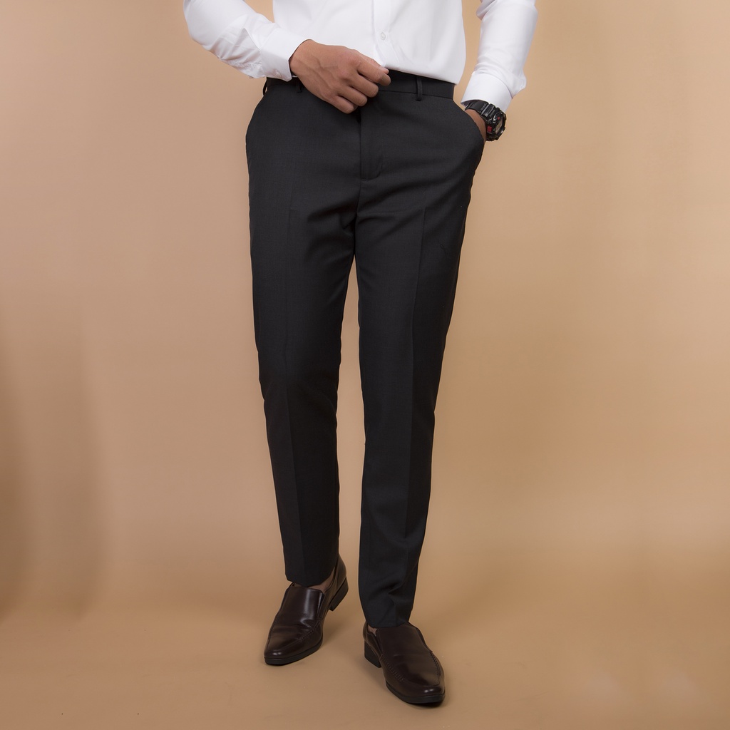 Quần tây REYTRO SN07- GHI- Quần tây công sở- Chất liệu COTTON cao cấp, form Slim-fit co giãn, QT1326- MANHO