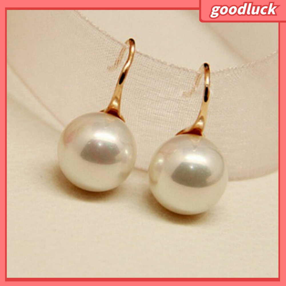 Khuyên Tai Móc Đính Ngọc Trai Giả Thời Trang Cho Nữ