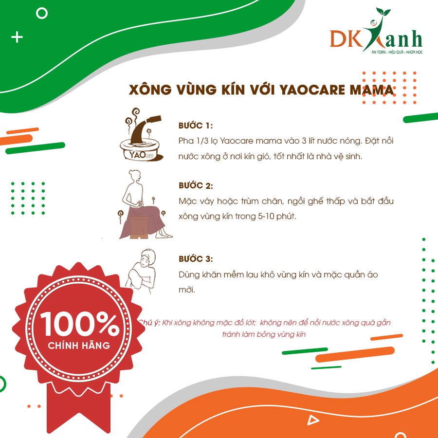 [HÀNG CHÍNH HÃNG 100%] Combo 3 hộp xông tắm sau sinh Dao'spa mama + 1 xông ngâm yaocare mama