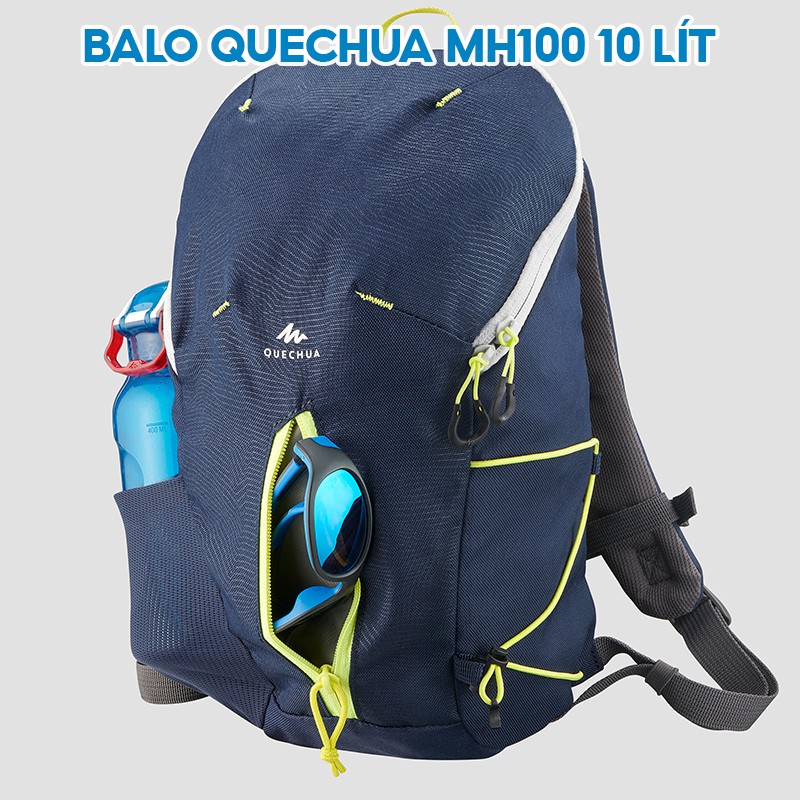 Balo trẻ em QUECHUA mh100 10 lít leo núi dã ngoại - xanh dương/vàng