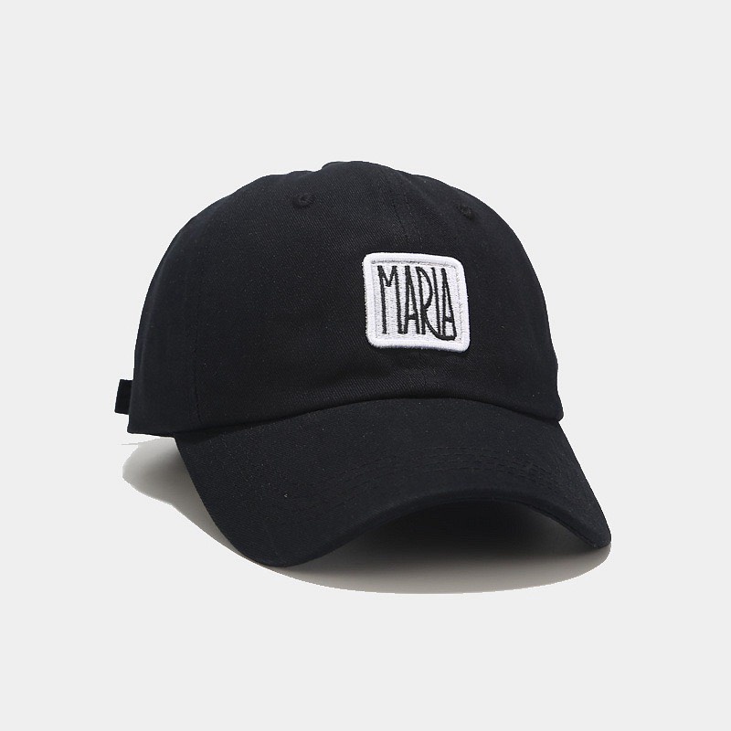 [Mã FAMARAL1 giảm 10K đơn 50K] Mũ lưỡi trai nữ Nón kết thêu chữ Maria chất cotton cao cấp form unisex nam nữ