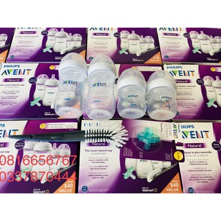 Bình sữa Avent natural 260ml cổ rộng.