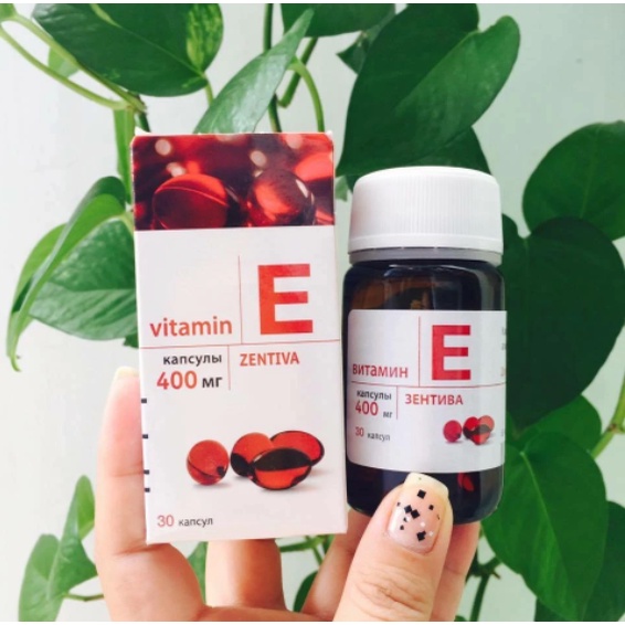 Vitamin E đỏ 400mg dòng cao cấp của Nga đẹp da chống lão hóa