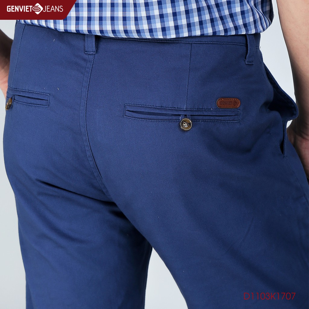 Quần dài kaki col thụng nam D1103K1707 GENVIET