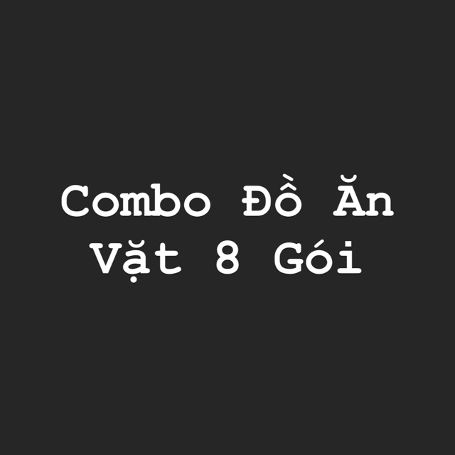 Combo 8 Gói Đồ Ăn Vặt SIÊU CAY  các loại ( KHUYẾN MẠI )