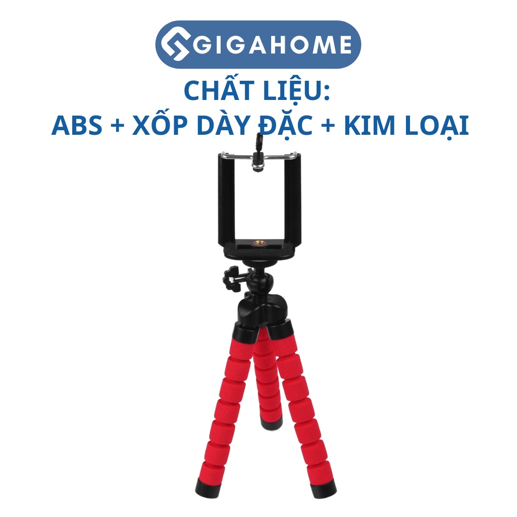 Giá Đỡ Kẹp Điện Thoại Bạch Tuộc 3 Chân GIGAHOME Gập Chụp Hình Đa Năng 5613
