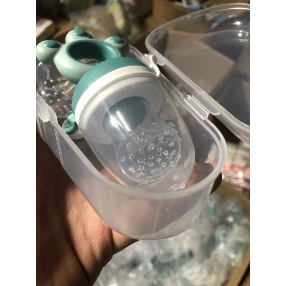 Túi nhai giúp bé tập ăn dặm hàng cao cấp tặng kèm 3 núm đủ size cho bé