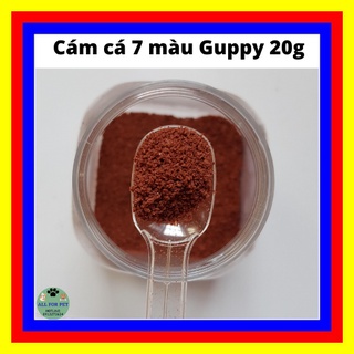 Thức ăn cá 7 màu Guppy gói 20g