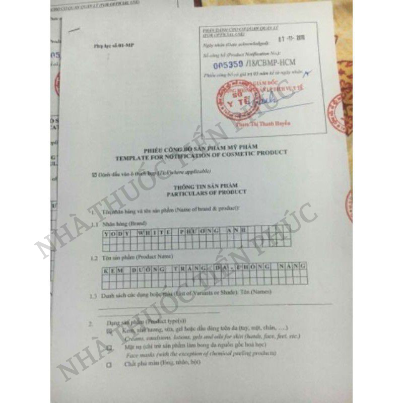 Kem chống nắng Su Su SPF 50++ dành cho da khô Yody White Phương Anh Hộp 10G