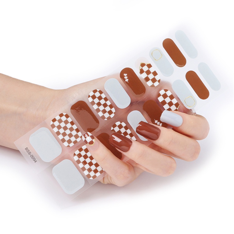 Xiangbao Miếng Dán Gel Bán Toàn Diện Trang Trí Móng Tay