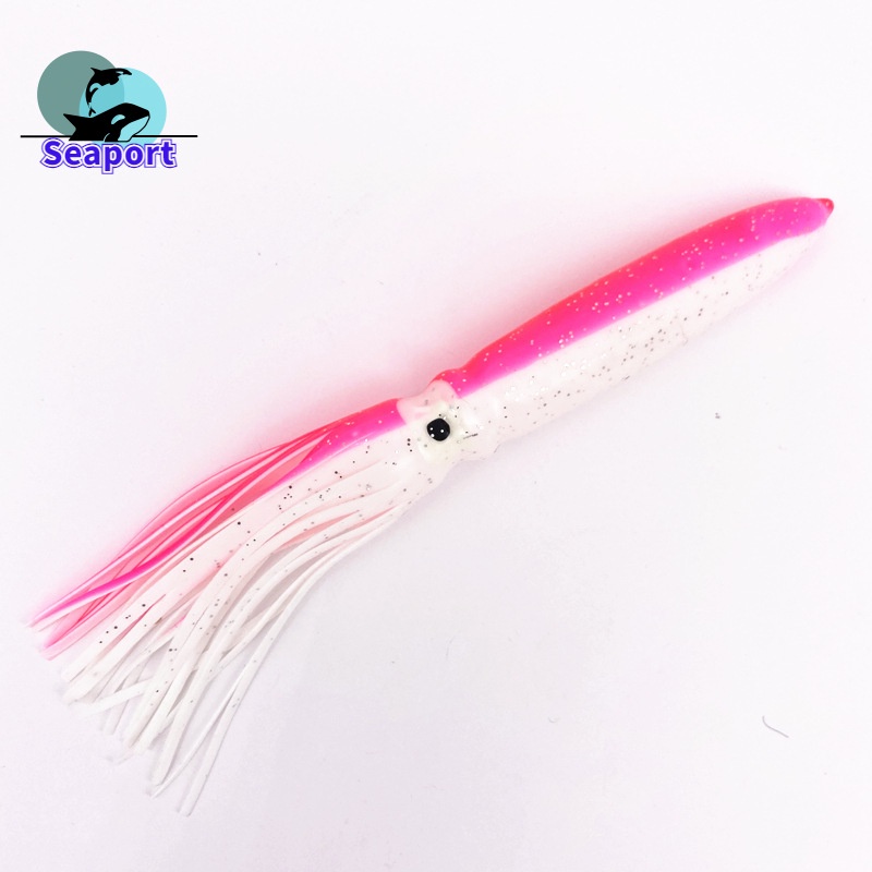 Mồi Câu Cá Giả Hình Con Mực Mềm 7inch