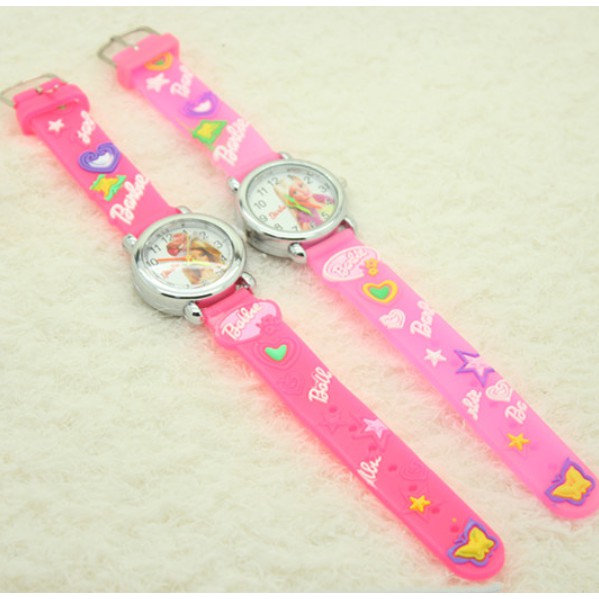 Đồng hồ cho bé gái hình búp bê Barbie dễ thương (hồng) | BigBuy360 - bigbuy360.vn