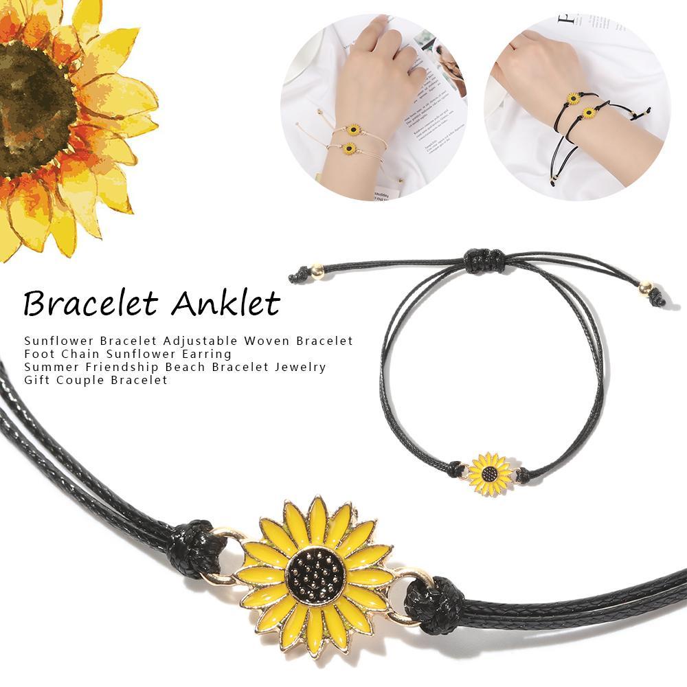 SUMU Vòng Đeo Tay / Lắc Chân Bằng Sợi Sáp Có Thể Điều Chỉnh Dành Cho