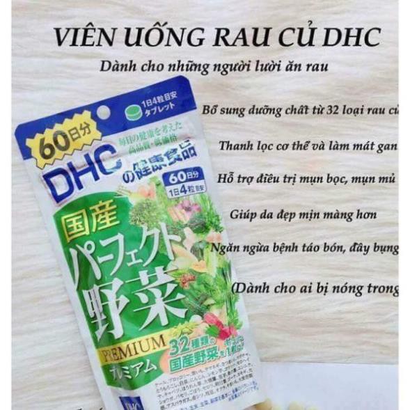 Viên uống DHC Rau Củ Quả Tổng hợp 60 Ngày (240 viên/gói) Nhật bản _shopnhatlulu