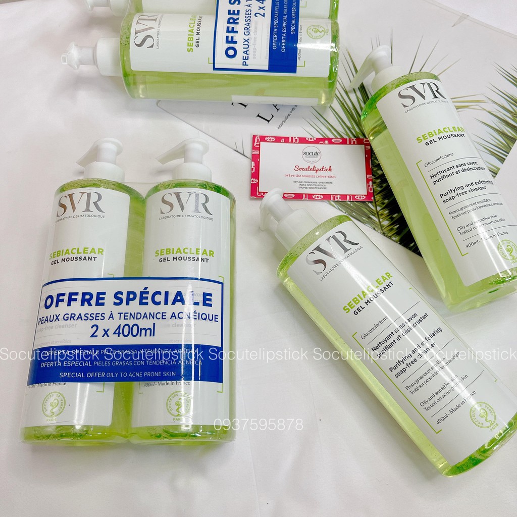 Sữa rửa mặt SVR Sebiaclear 400ml