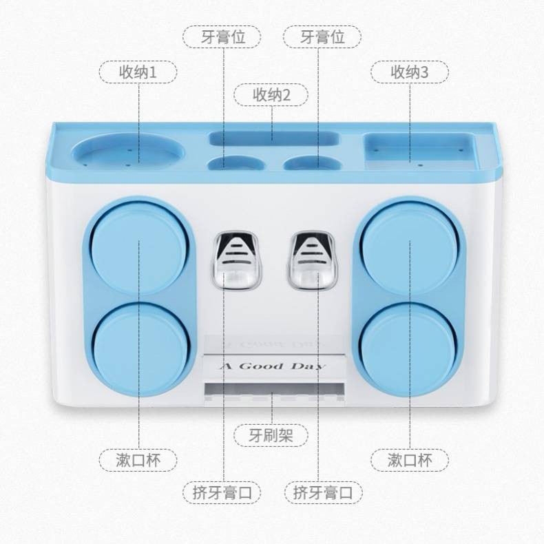 kệ lò vi sóngđời Giá đựng bàn chải đánh răng trọng lực Giá dính treo tường đơn giản | BigBuy360 - bigbuy360.vn