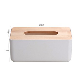 Tray Creative Multi-purpose Solid Wood Tissue Box Storage Box Home Garden Storage Organization