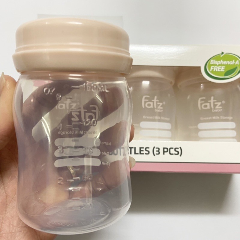 BÌNH TRỮ SỮA 150ML (BỘ 3 BÌNH) FATZBABY