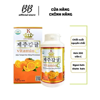 Viên Ngậm Vitamin C vị quýt  vita premium jeju hàn quốc, hộp 510gr - Bổ sung Vitamin C Jeju chính hãng mẫu mới