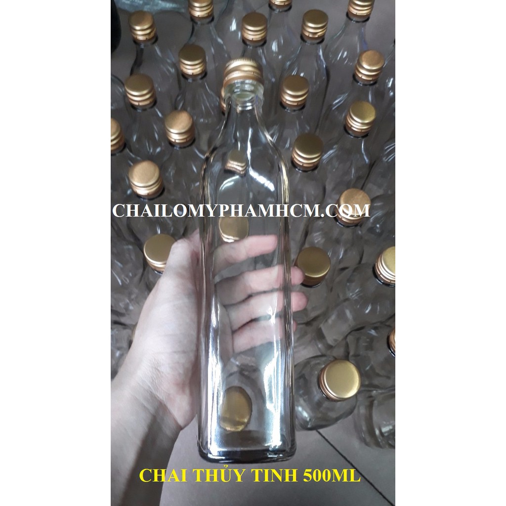 CHAI THỦY TINH 500ML VUÔNG | BigBuy360 - bigbuy360.vn