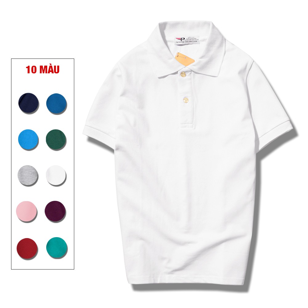 Áo thun cổ bẻ cao cấp cổ điển chuẩn men Pigofashion PG19 (màu Ghi Chú) | BigBuy360 - bigbuy360.vn