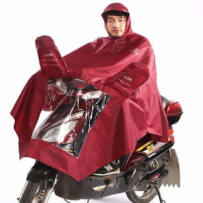 Đi xe đạp người lớn tăng gấp đôi Bộ xe gắn máy với Dễ Thương Áo Mưa an toàn xe điện áo mưa nữ bàn đạp nam nữ