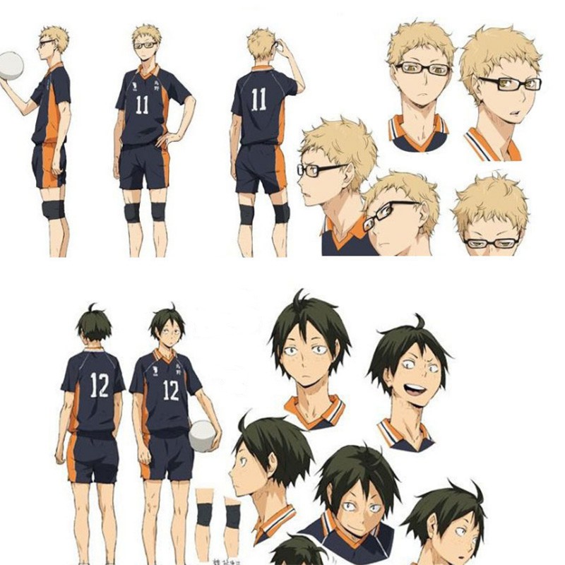 Haikyuu!! Áo thun tay ngắn hóa trang nhân vật Kageyama Tobio