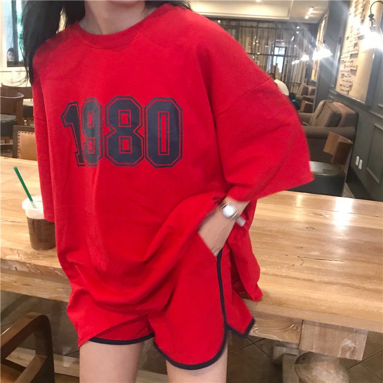 Bộ Đồ Ngủ Tay Ngắn Dáng Rộng Plus Size Phong Cách Hàn Quốc Thời Trang Mùa Hè Cho Nữ | BigBuy360 - bigbuy360.vn
