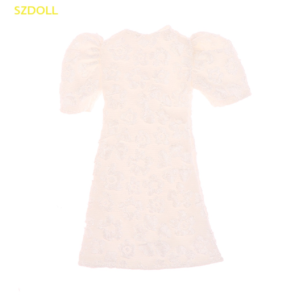 Đầm Dài Tay Phồng In Họa Tiết Thời Trang Cho Búp Bê 28-30cm 1 / 6