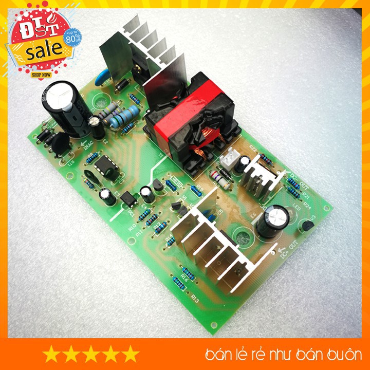 [RẺ NHẤT VIỆT NAM] Mạch sạc ắc quy 12V - 6A đầy tự ngắt cho bình dưới 100AH mẫu cải tiến