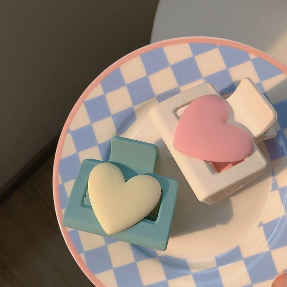 Kẹp Tóc Hình Trái Tim Phong Cách Hàn Quốc Xinh Xắn Cho Nữ