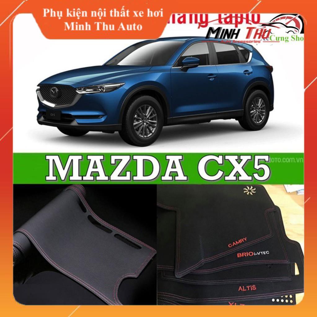 Thảm Taplo Da Carbon Xe Mazda CX5 Đời 2017-2020